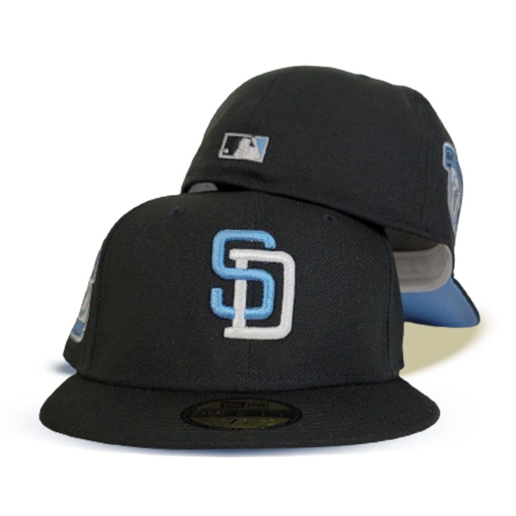 Black San Diego Padres Royal blue Bottom 50th Anniversary Side patch New  Era 59Fifty Fitted