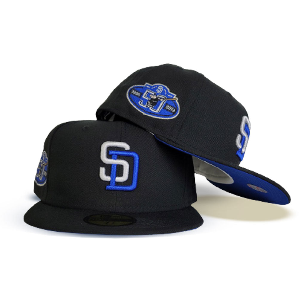 San Diego Padres Cap Navy Blue Hat Embroidered Adjustable Men SD Playoff  team
