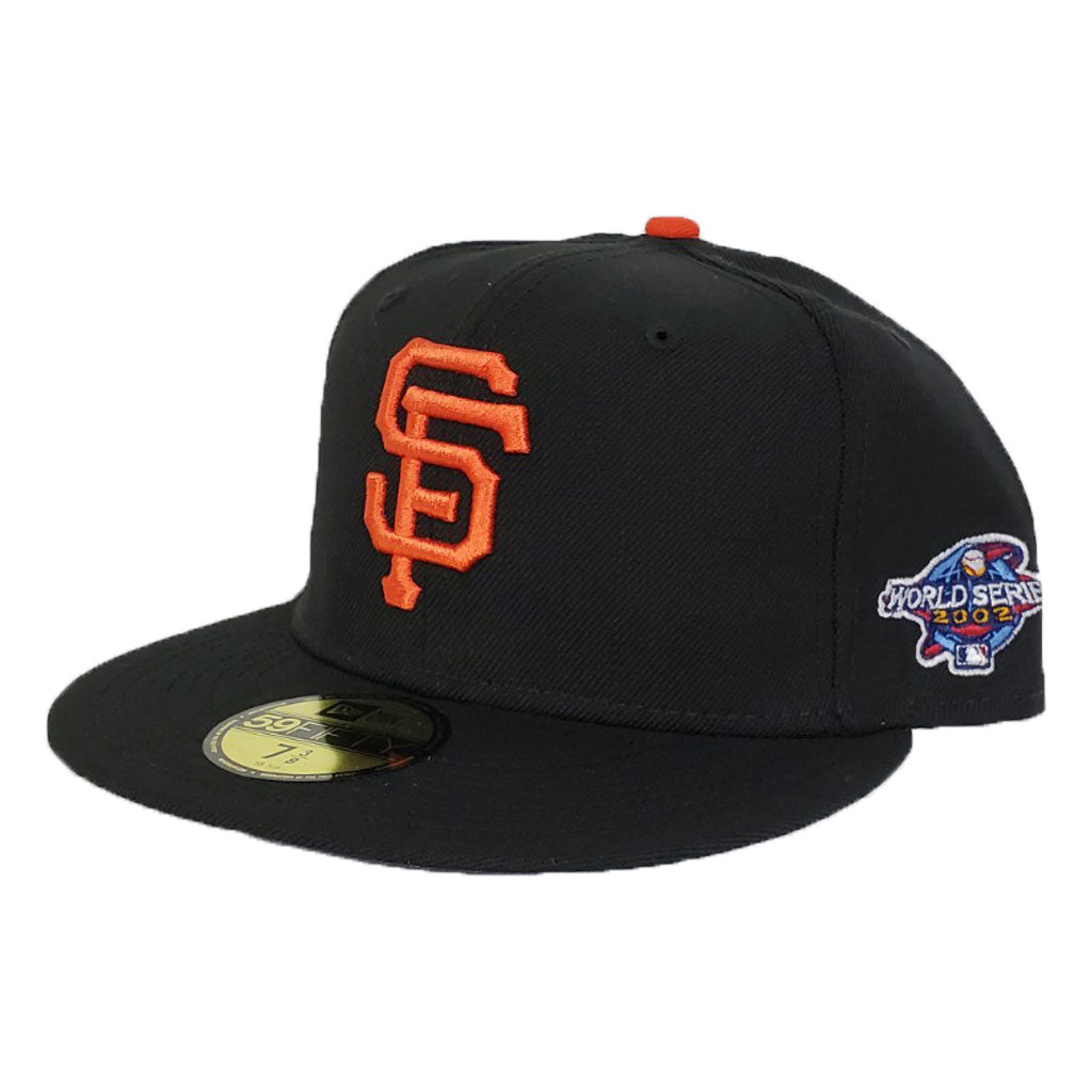 Los Angeles Angels New Era 2002 World Series Cooperstown Collection  Undervisor 59FIFTY Fitted Hat - Gray/Orange