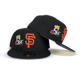 Black San Francisco Giants 8X World Series Champions Crown New Era 59Fifty Fitted