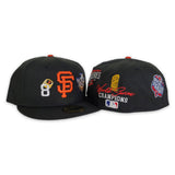 Black San Francisco Giants 8X World Series Champions Ring New Era 59Fifty Fitted