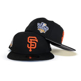 Black San Francisco Giants Gray Bottom 2010 World Series Side Patch New Era 59Fifty Fitted