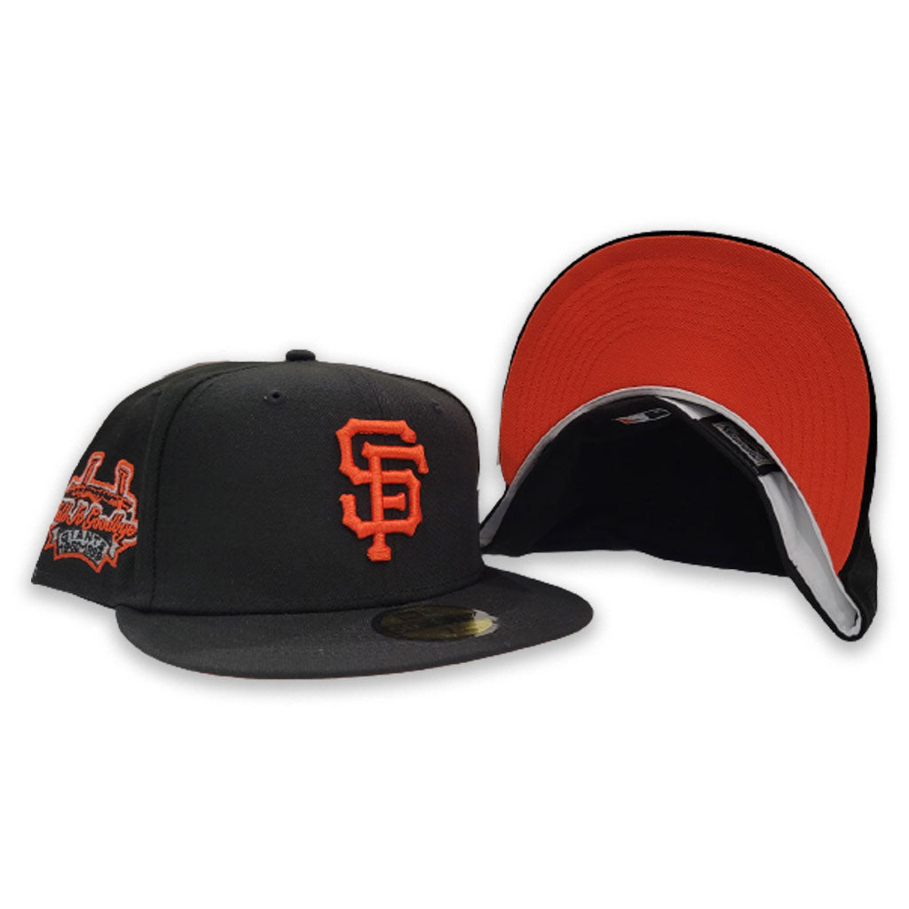 Black Corduroy San Francisco Giants Red Visor Gray Bottom Tell It Goodbye Stadium Side Patch New Era 59FIFTY Fitted 73/8