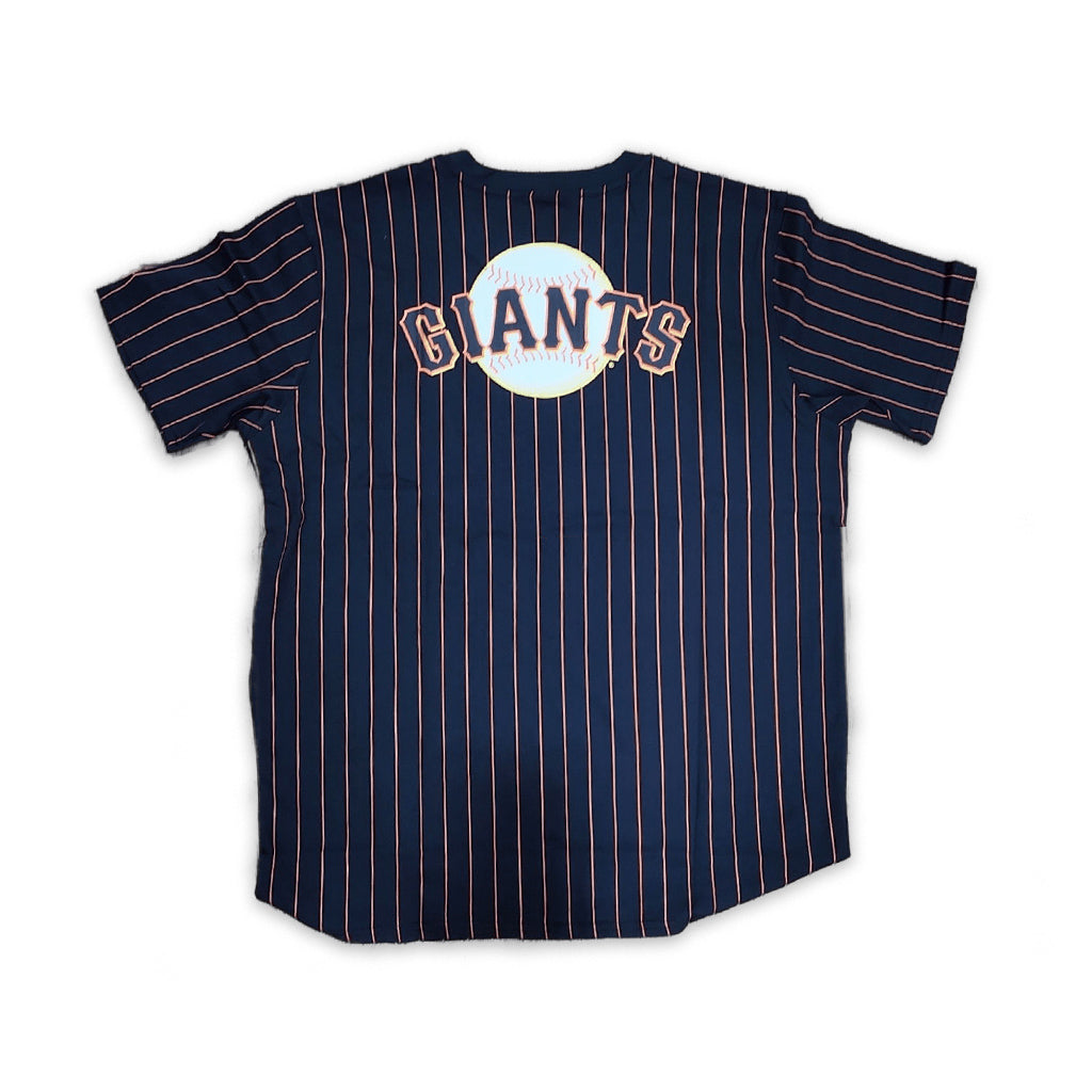 Exclusive Fitted Black San Francisco Giants Orange Pinstripe New Era Short Sleeve T-Shirt L