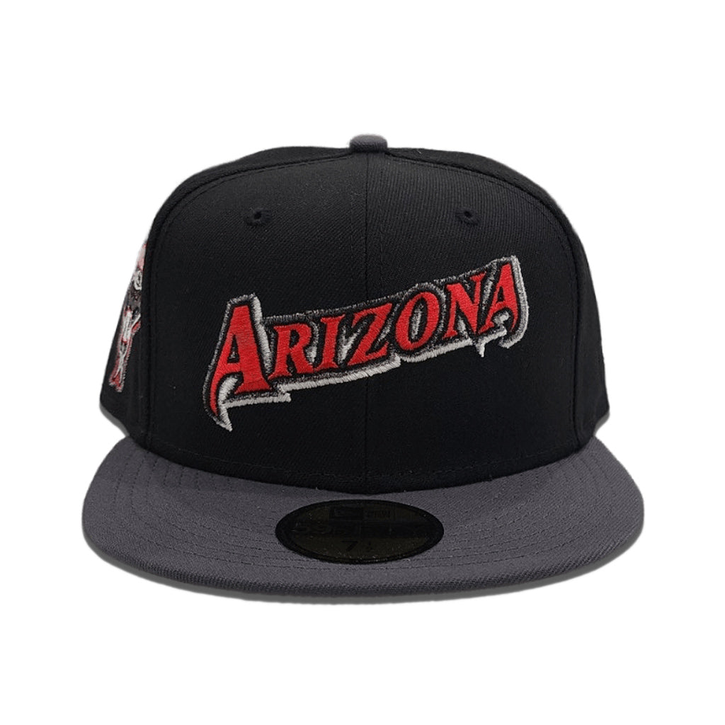 Red Script Arizona Diamondbacks Gray Bottom 20th Anniversary Side Patc –  Exclusive Fitted Inc.