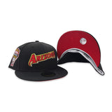 Black Script Arizona Diamondbacks Red Bottom 1998 Inaugural Season Side Patch New Era 59Fifty Fitted