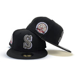 Black Seattle Mariners Blush Bottom 35th Anniversary Side Patch New Era 59Fifty Fitted