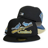 Black St. Louis Cardinals Icy Blue Bottom 1931 World Series Side Patch New Era 59Fifty Fitted