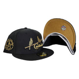 Black St. Louis Cardinals Metalic Gold Bottom 1934 World Series New Era 59Fifty Fitted