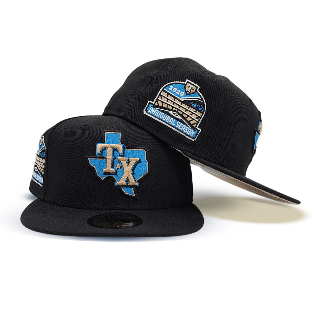 Men’s Texas Rangers Black Camo Star Viz 59FIFTY Fitted Hats