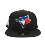 Black Toronto Blue Jays Green Bottom 40th Season Side Patch New Era 59Fifty Fitted