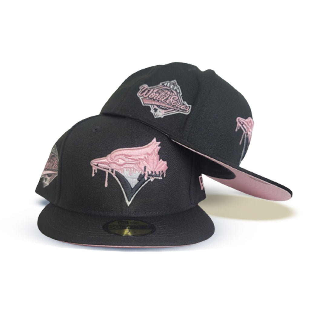 Men's New Era Cream/Black Toronto Blue Jays 1991 MLB All-Star Game Pink  Undervisor - 59FIFTY Fitted Hat