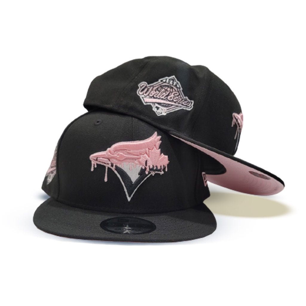 Black Toronto Blue Jays Paint Drip Pink Bottom 1992 World Series Side –  Exclusive Fitted Inc.