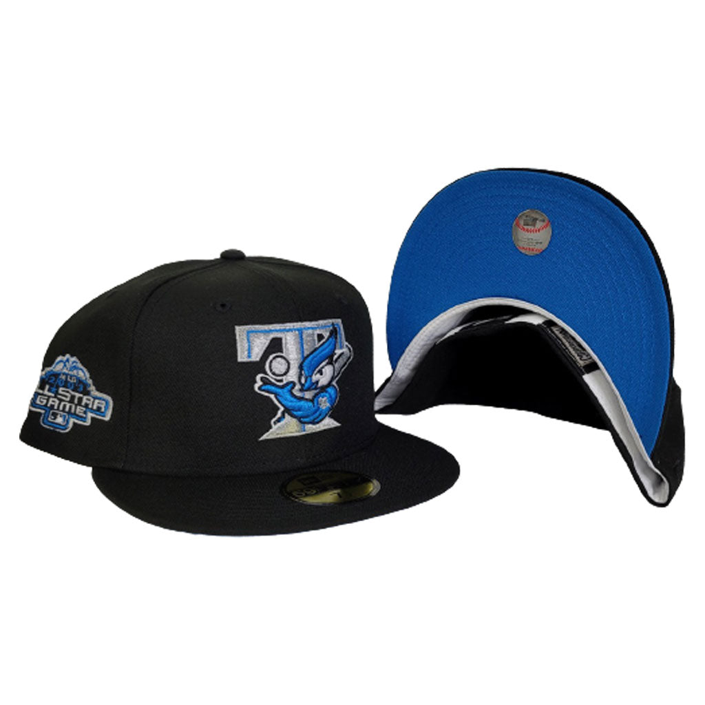Black Toronto Cerulean Blue Jays Blue Bottom 2003 All Star Game New Era 59Fifty Fitted