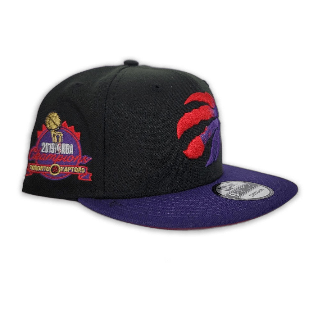 Black Toronto Traptors Purple Visor Red Bottom 2019 Champions Side