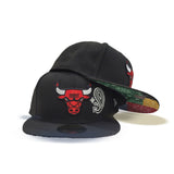 Black Chicago Bulls Patchwork Bottom New Era 59Fifty Fitted