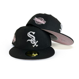 Product - Black Chicago White Sox Pink Paisley Bottom 2005 World Series Side Patch New Era 59Fifty Fitted