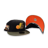 Black Corduroy Montreal Expos Olive Green Visor Orange Bottom Olympic Stadium Side patch New Era 59Fifty Fitted
