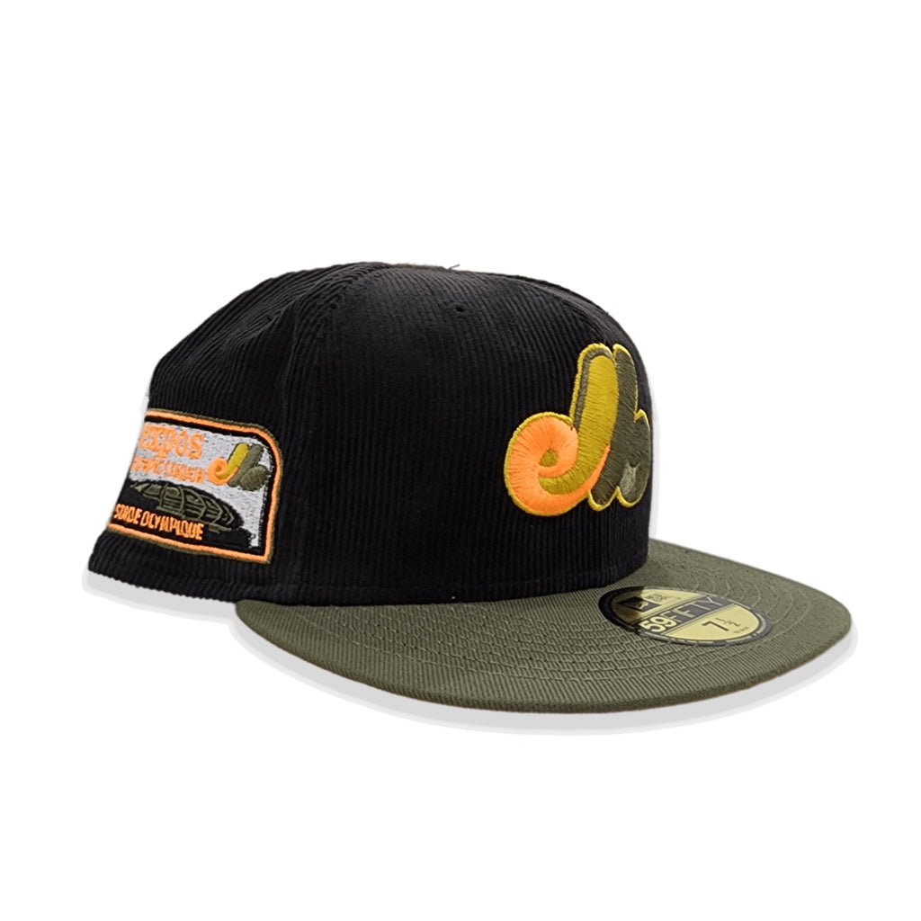 Orange New York Mets Camo Visor Gray Bottom Shea Stadium 40th Anniversary Side Patch New Era 59FIFTY Fitted 73/8