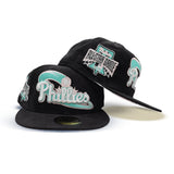 Black Corduroy Philadelphia Phillies Pink Bottom 1996 All Star Game Side Patch New Era 59Fifty Fitted