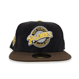 Black Corduroy San Diego Padres Brown Visor Yellow Bottom 1992 All Star Game Side patch New Era 59Fifty Fitted