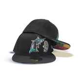 Black Florida Marlins Patchwork Bottom New Era 59Fifty Fitted