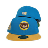 Blue Chicago Cubs Yellow Visor Apple Green Bottom 1990 All Star Game Side Patch New Era 59Fifty Fitted