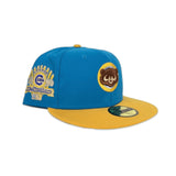 Blue Chicago Cubs Yellow Visor Apple Green Bottom 1990 All Star Game Side Patch New Era 59Fifty Fitted