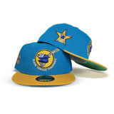 Blue San Diego Padres Yellow Visor Apple Green Bottom 1978 All Star Game Side patch New Era 59Fifty Fitted