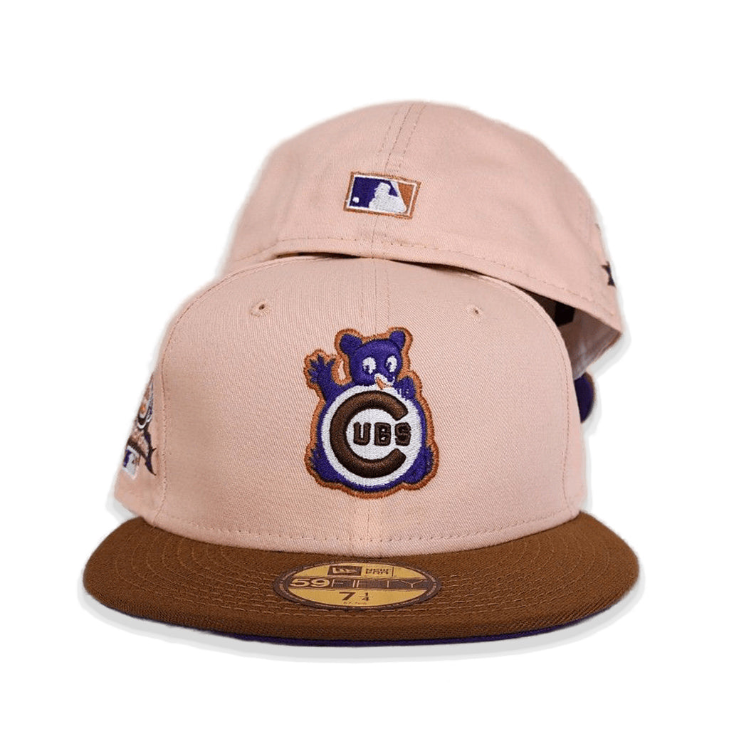 7 3/8 Atlanta Braves Two Tone Peanut Brown Peach 59fifty