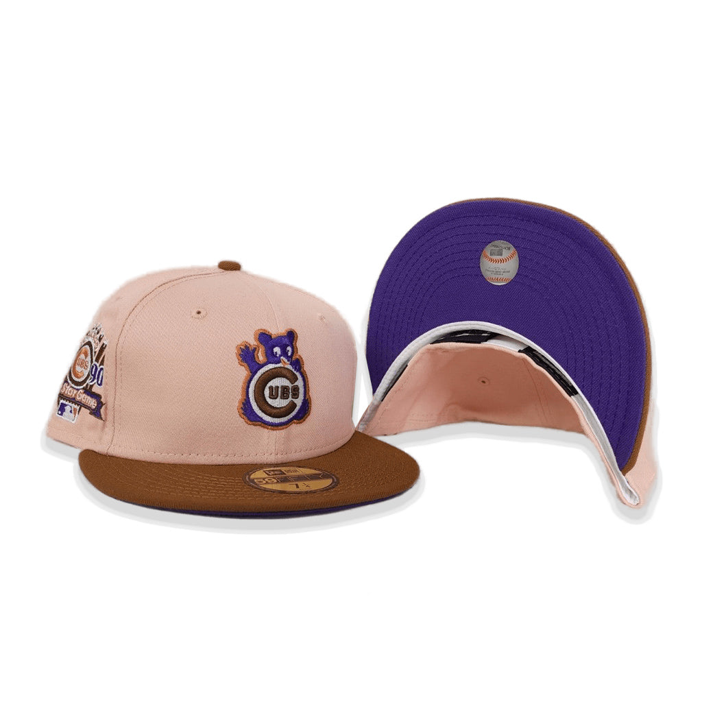 7 3/8 Atlanta Braves Two Tone Peanut Brown Peach 59fifty