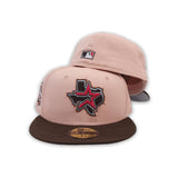 Blush Houston Astros Brown Visor Gary Bottom 45th Anniversary Side Patch New Era 59Fifty Fitted