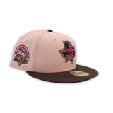 Blush Houston Astros Brown Visor Gary Bottom 45th Anniversary Side Patch New Era 59Fifty Fitted