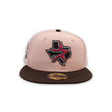 Blush Houston Astros Brown Visor Gary Bottom 45th Anniversary Side Patch New Era 59Fifty Fitted