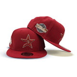 Brick Red Houston Astros Gray Bottom 2005 World Series Side Patch New Era 9Fifty Snapback