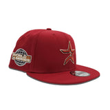 Brick Red Houston Astros Gray Bottom 2005 World Series Side Patch New Era 9Fifty Snapback