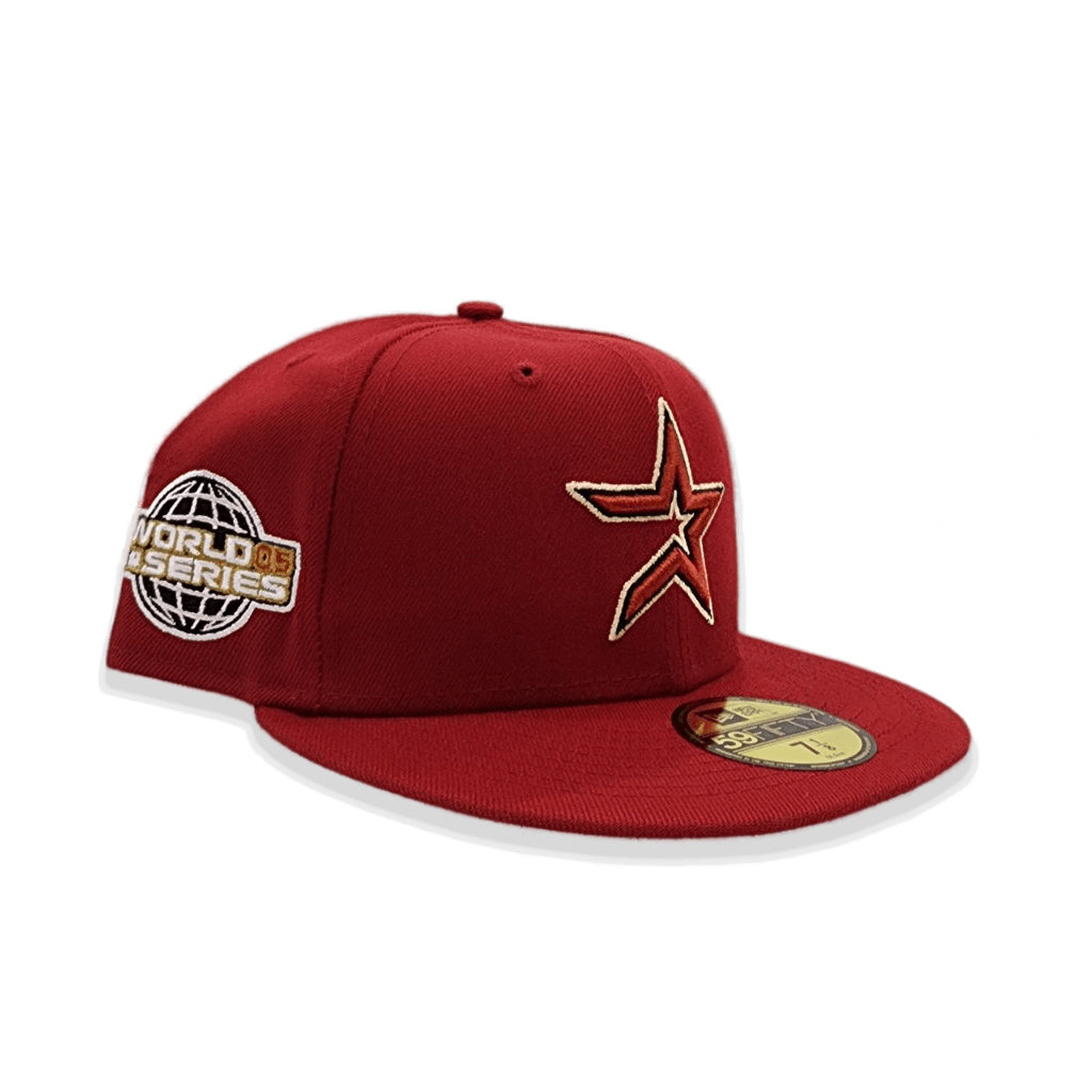 Houston Astros 2005 World Series Brick Red 59Fifty Fitted Hat by