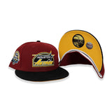 Brick Red Houston Astros Visor Yellow Bottom 45th Anniversary Side Patch New Era 59Fifty Fitted