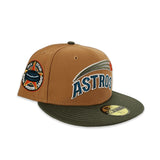 Bronze Houston Astros Olive Green Visor Gray Bottom 1968 All Star Game Side Patch New Era 59Fifty Fitted