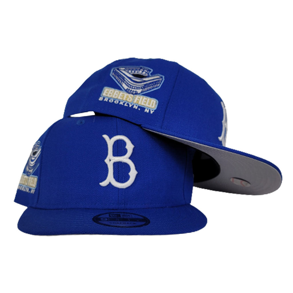 Brooklyn Dodgers Royal Blue Ebbets Field Side Patch New Era 9Fifty Snapback