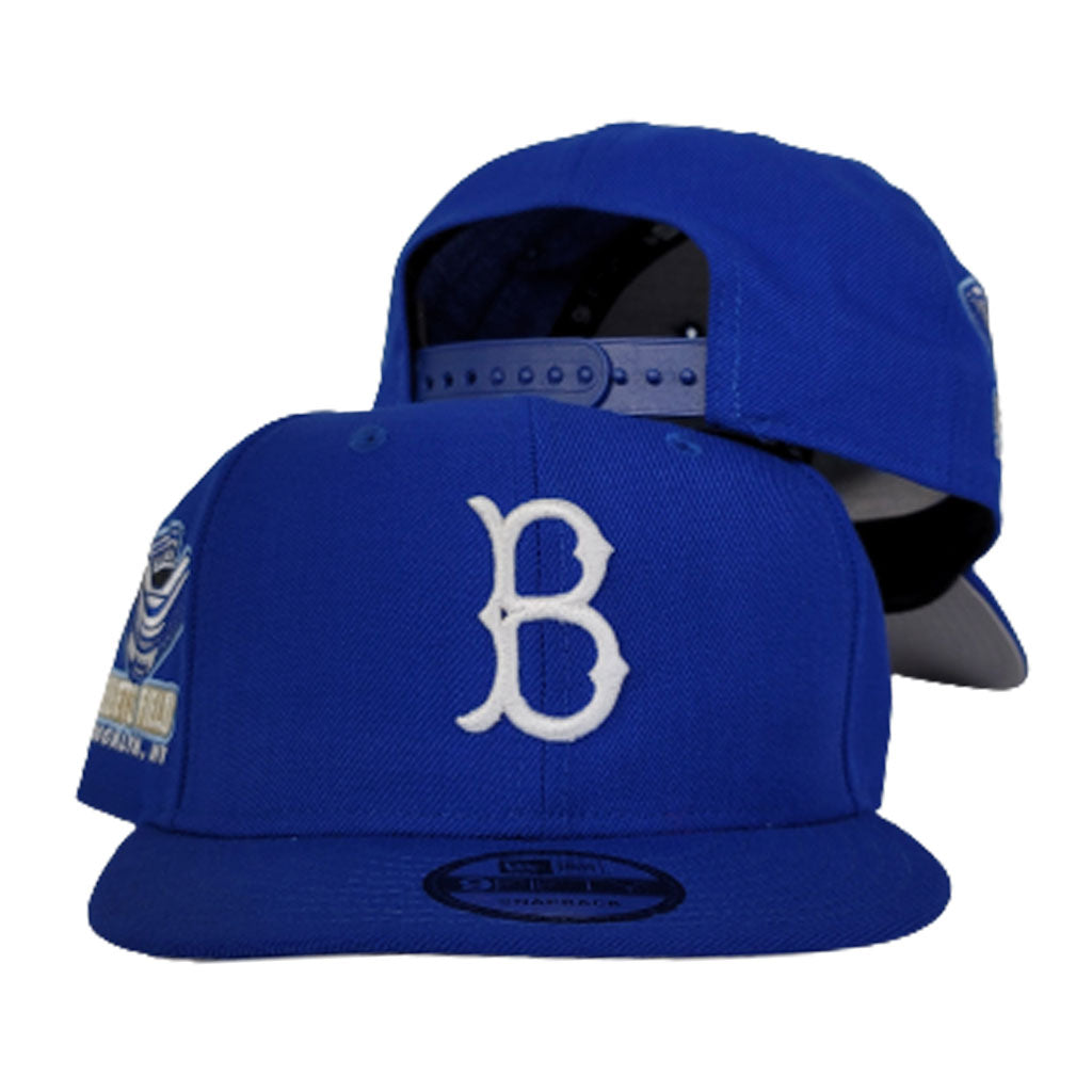 Brooklyn Dodgers Royal Blue Ebbets Field Side Patch New Era 9Fifty Snapback