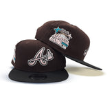 Brown Atlanta Braves Black Visor Pink Bottom 2000 All Star Game Side Patch New Era 9Fifty Snapback