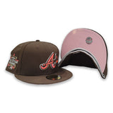 Brown Atlanta Braves Pink Bottom 2021 All Star Game Side Patch New Era 59Fifty Fitted