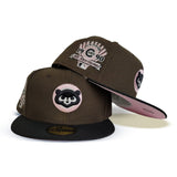 Product - Brown Chicago Cubs Pink Bottom 1990 All Star Game Side Patch New Era 59Fifty Fitted