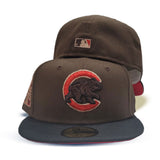 Brown Chicago Cubs Red Bottom 2016 World Series Side Patch New Era 59Fifty Fitted
