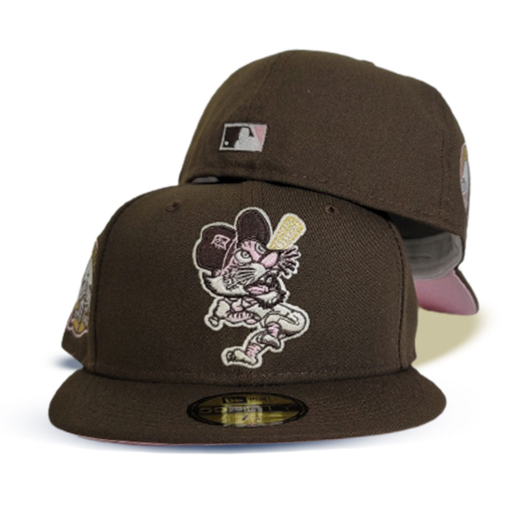 Brown Detroit Tigers Pink Bottom Tiger Stadium Side Patch New Era 59Fifty  Fitted