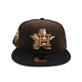 Brown Houston Astros Black Visor Green Bottom 2022 World Series Champions Side Patch New Era 59Fifty Fitted