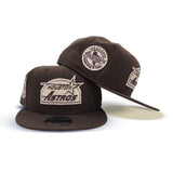 Brown Houston Astros Pink Bottom Celebrating 45th Years Side Patch New Era 9Fifty Snapback