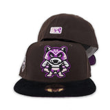Brown Hudson Valley Renegades Black Corduroy Visor Grape Purple Bottom Renegades Side Patch New Era 59Fifty Fitted