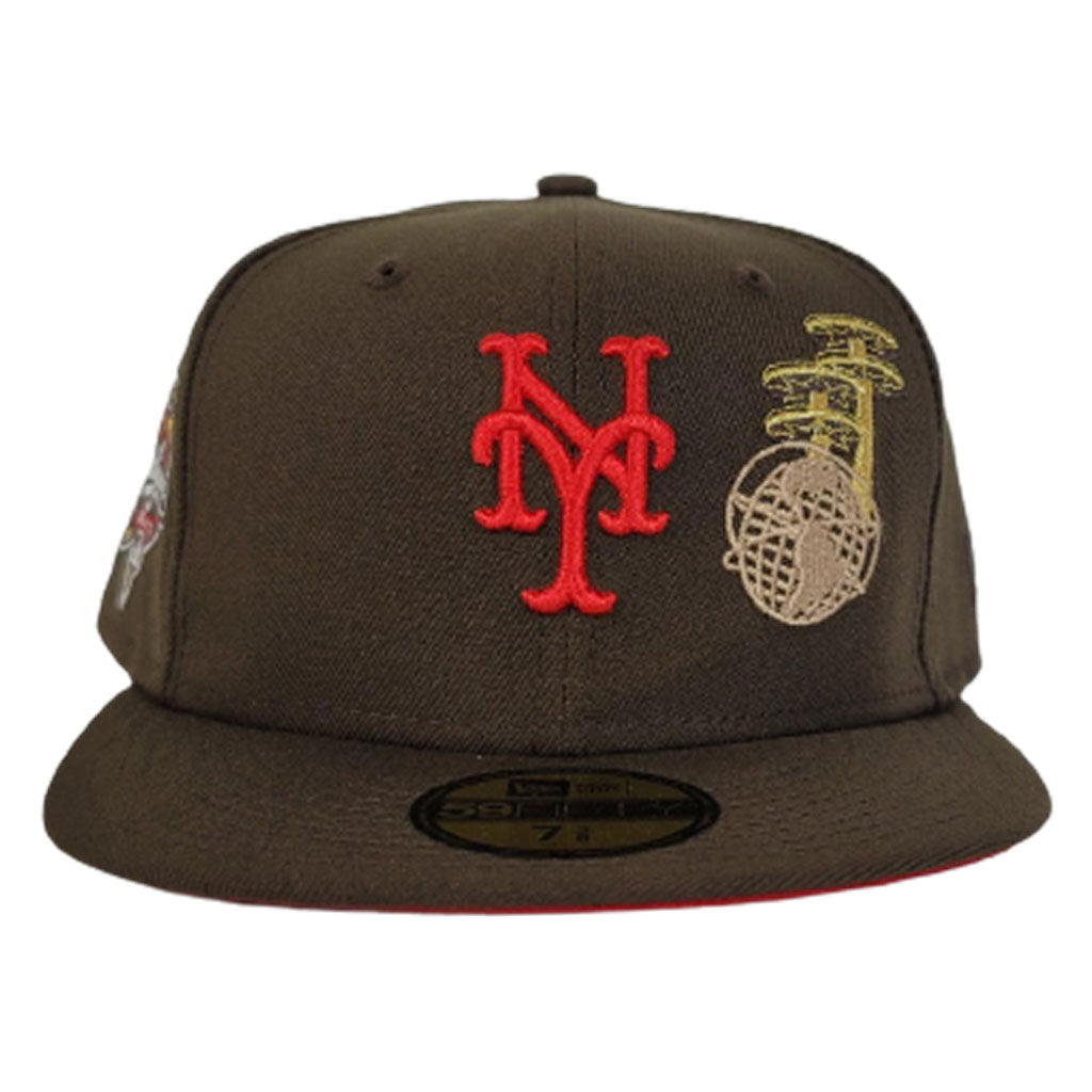 Brown New York Mets Red Bottom World's Fair 2000 World Series New Era 59Fifty Fitted
